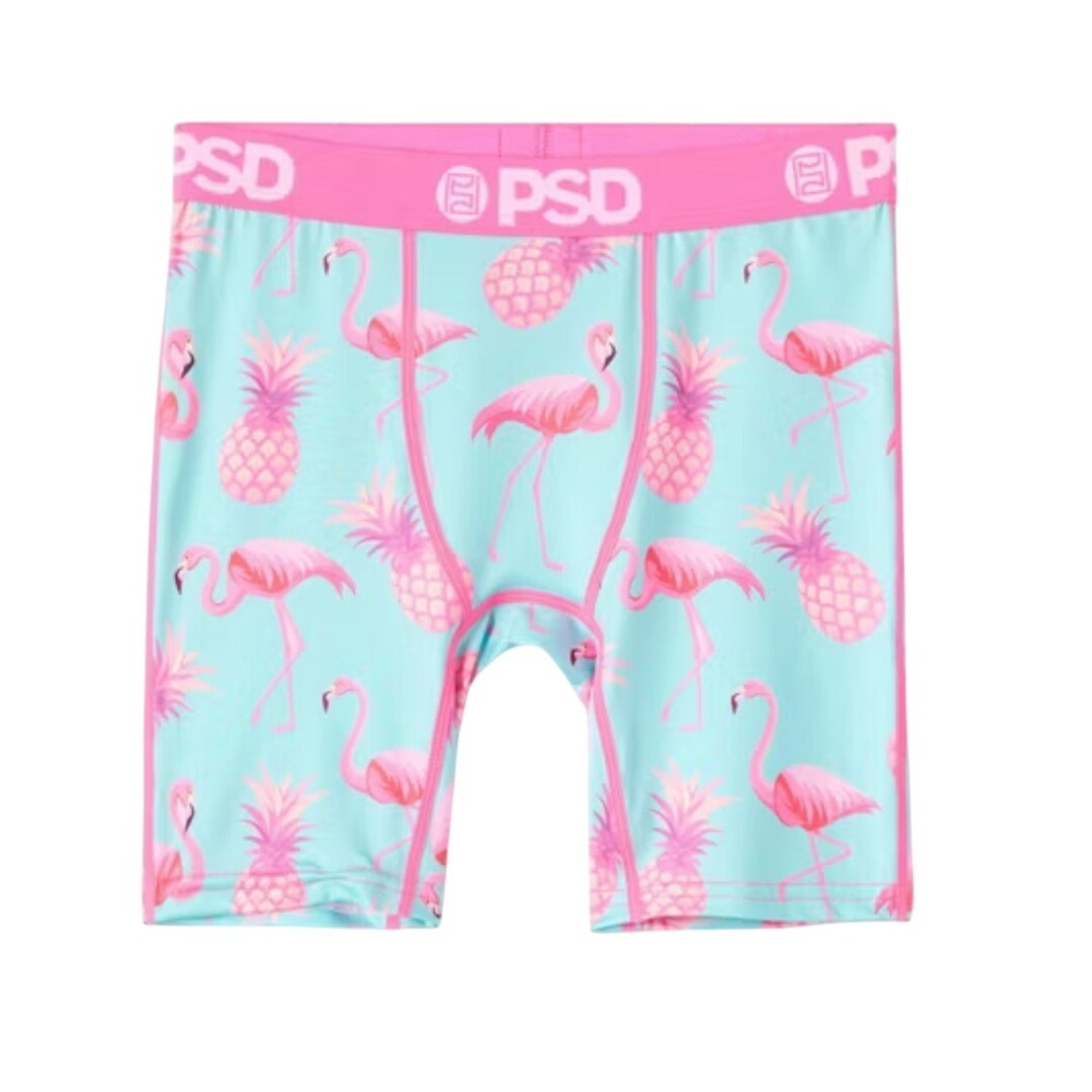 PSD Boys Flamingo Pineapple Turquoise Pink Boxer Briefs Underwear Size S